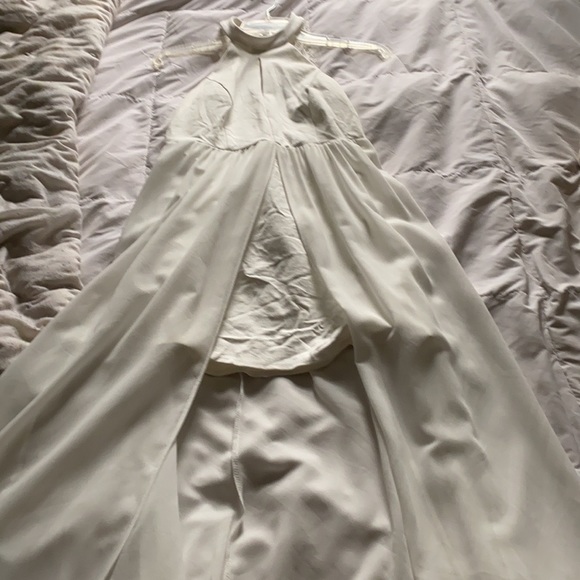 Lulus my beloved white lace maxi dress - Picture 4 of 6